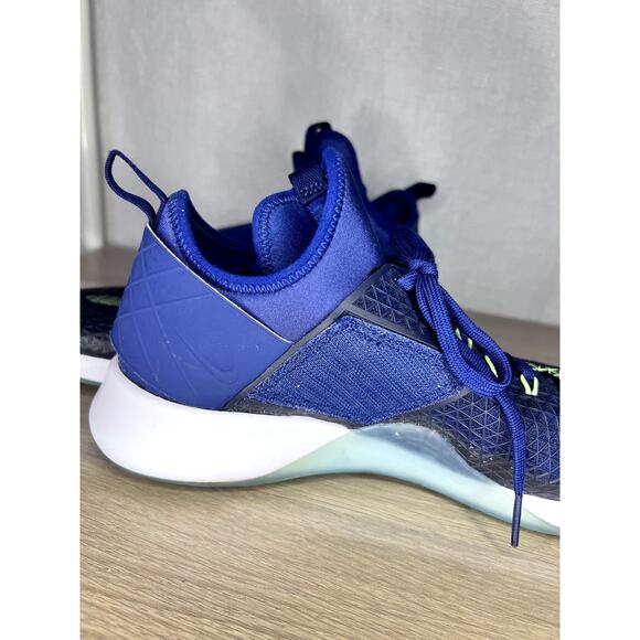Nike Air Zoom Strong Navy Blue Green Running Strap Training Shoes - Picture 7 of 8